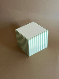Dash Stripe Block Green and Ivory