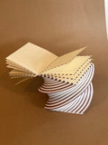 Dash Stripe Spiral Purple and Ivory