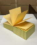 Dash Stripe Block Green & Yellow Pad 3.5"