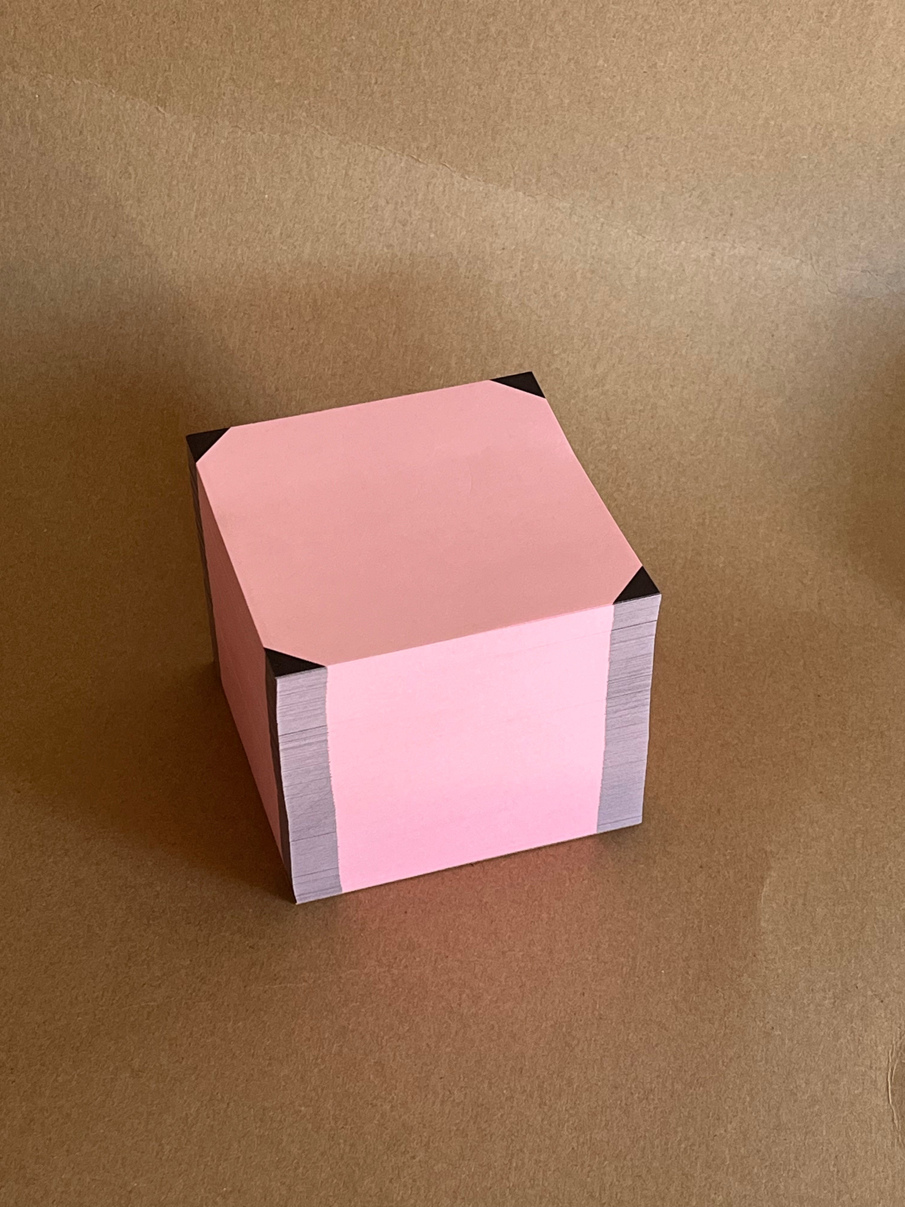 4 Corner Perla Pink and Black Block Pad 3.5"