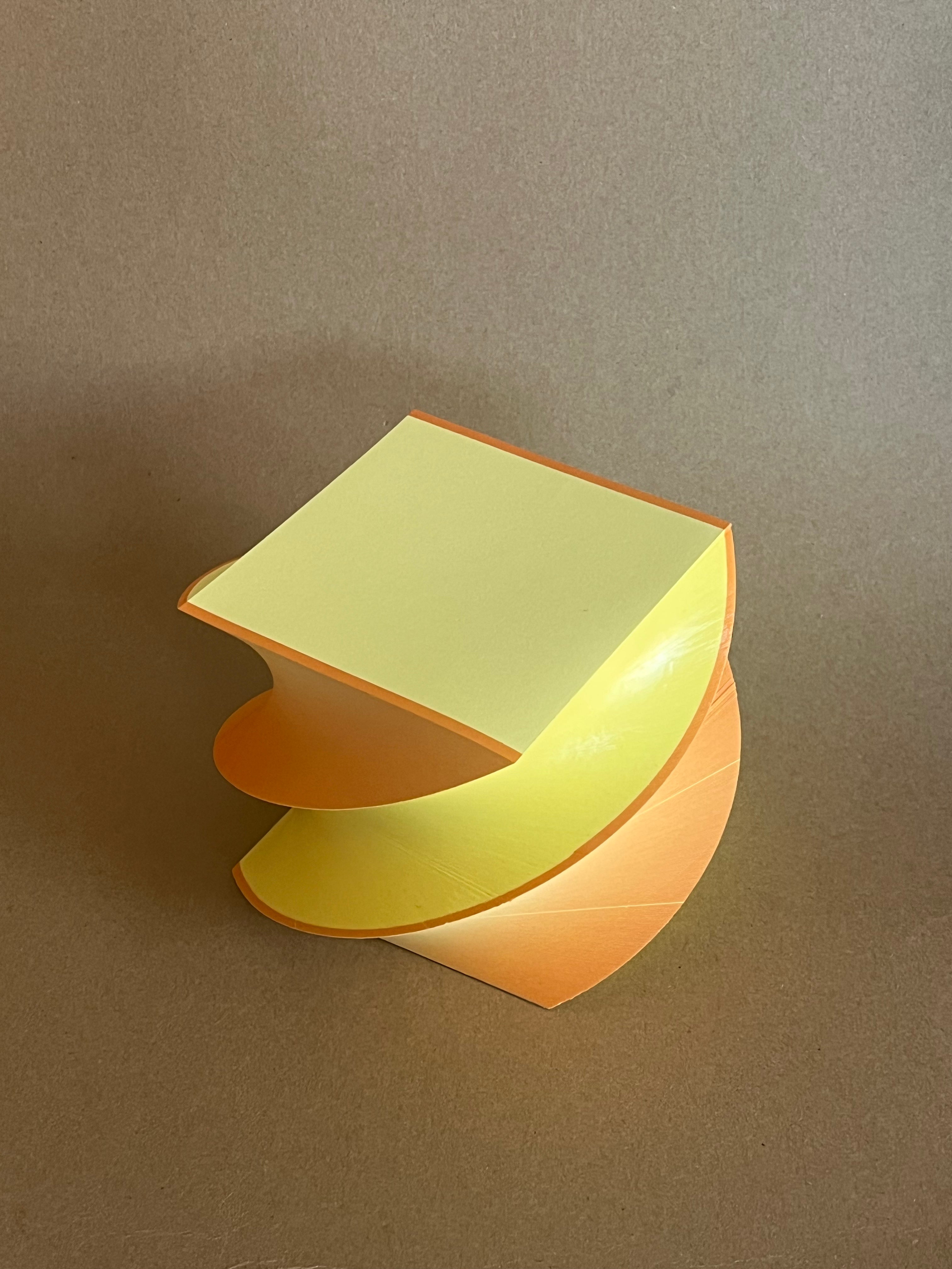 Borders Spiral Orange & Ya Yellow Notepad