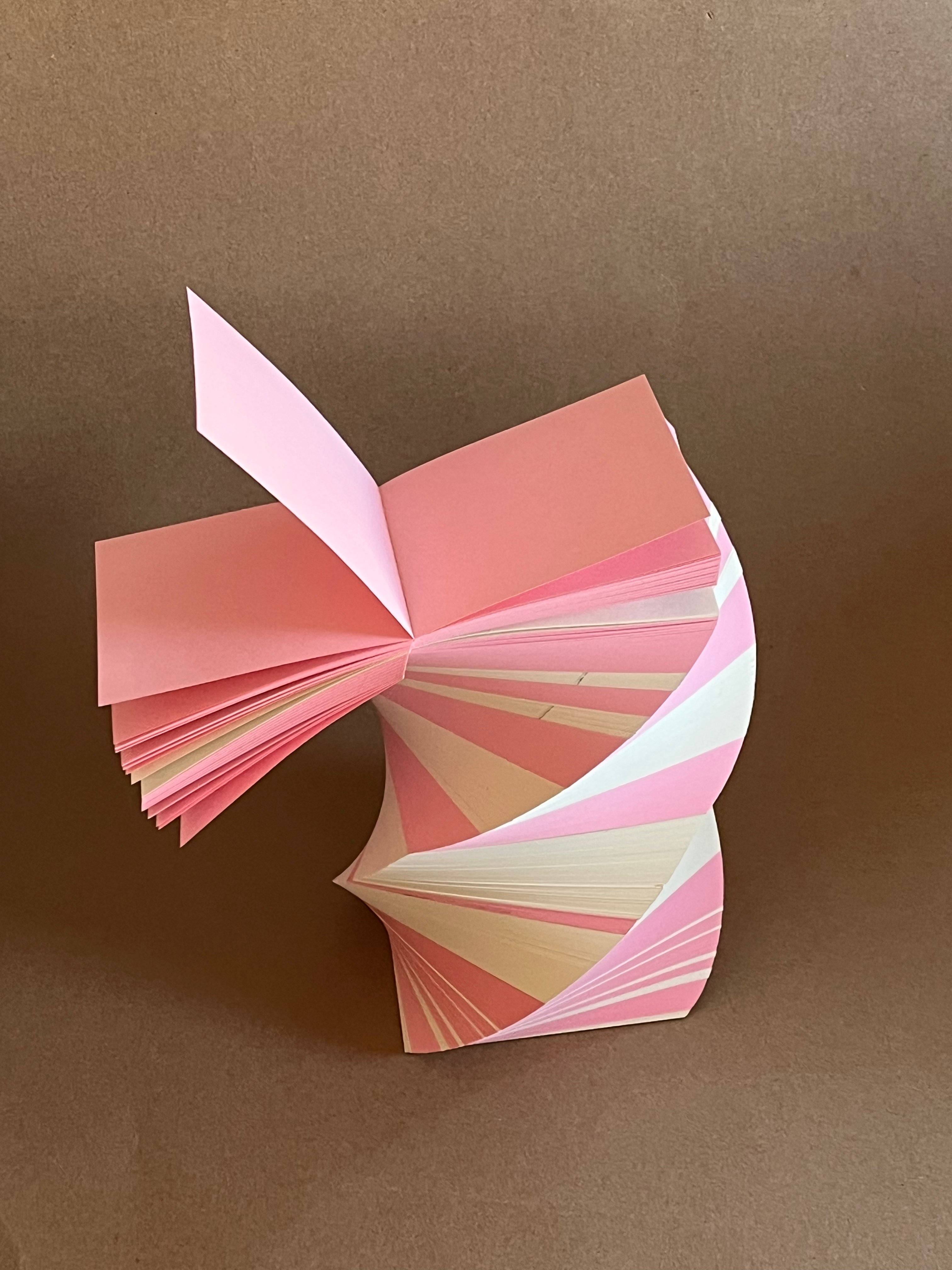 Perla Pink and Ivory Spiral Pad 7"