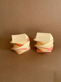 Pack of 2 Mini Jetta Red and Ecru Spiral Pads 2"