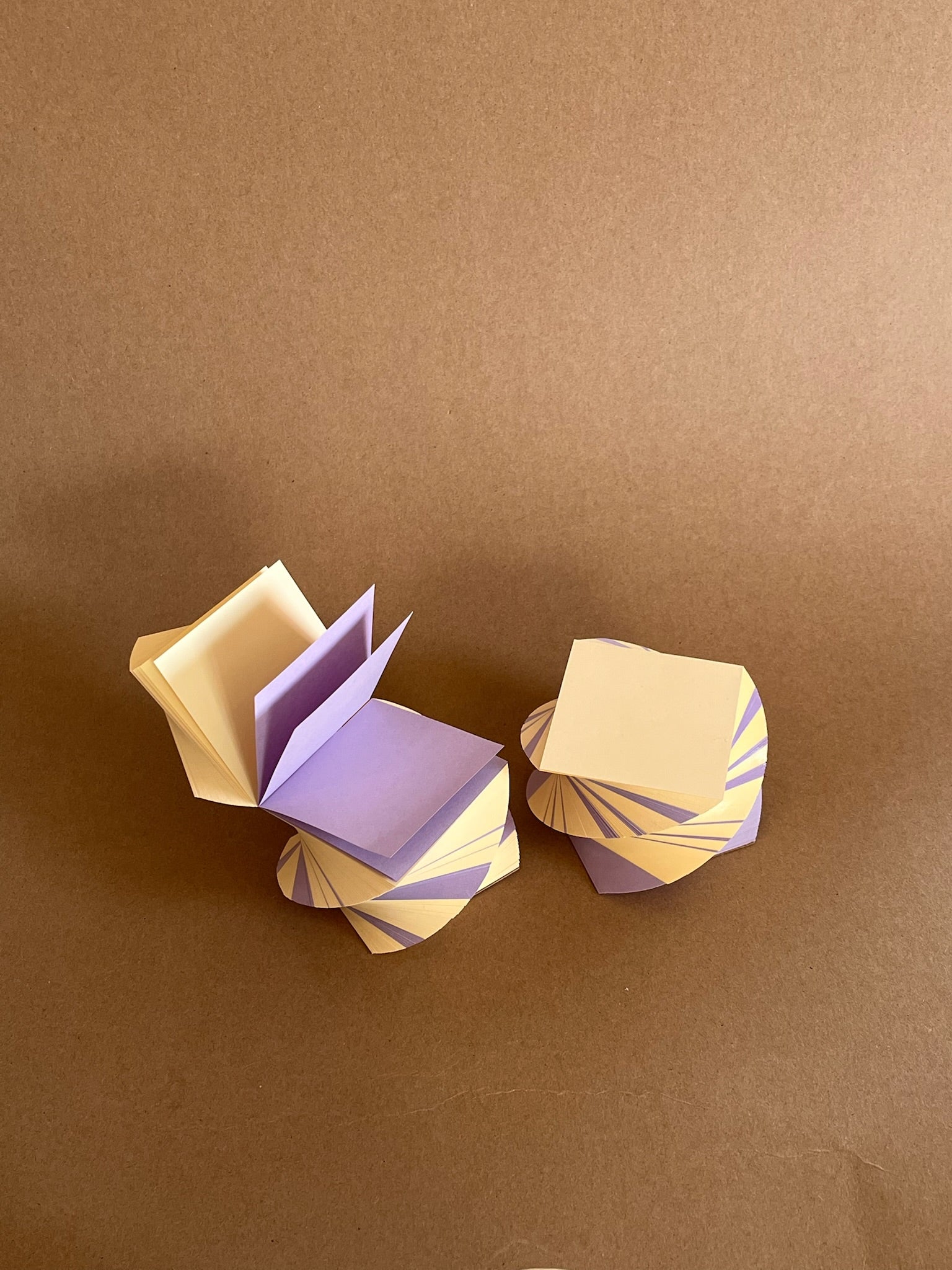 Pack of 2 Mini Temescal Purple and Ecru Spiral Pads 2"