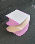 Borders Spiral Amo Pink & Ecru Pad 3.5"