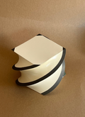 4 Corners Spiral Black & Ivory Pad 3.5"