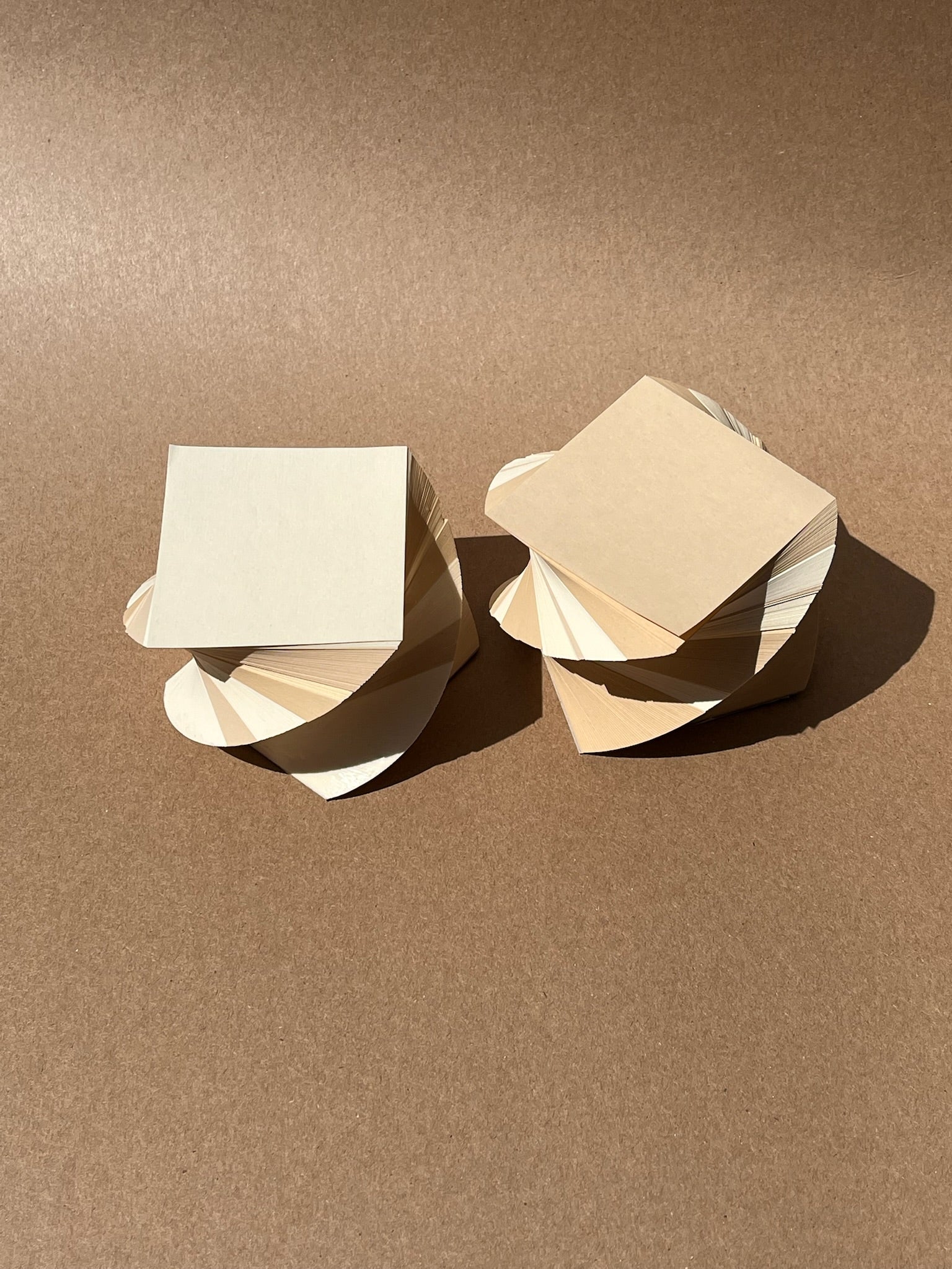 Pack of 2 Mini Sand and Ecru Spiral Pads 2"
