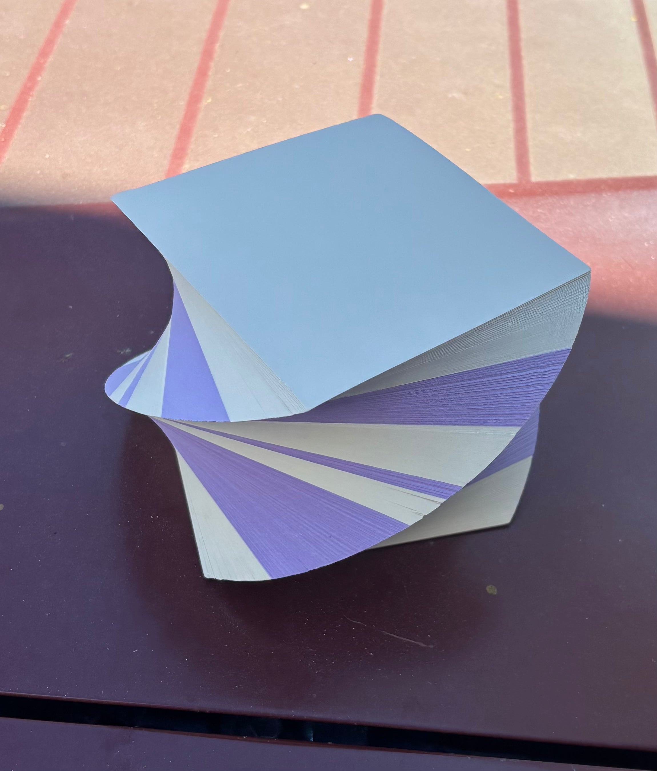 Purple and Ivory Spiral Pad 3.5"