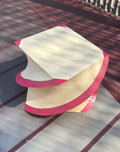 4 Corners Spiral Red & Ecru Pad 3.5"