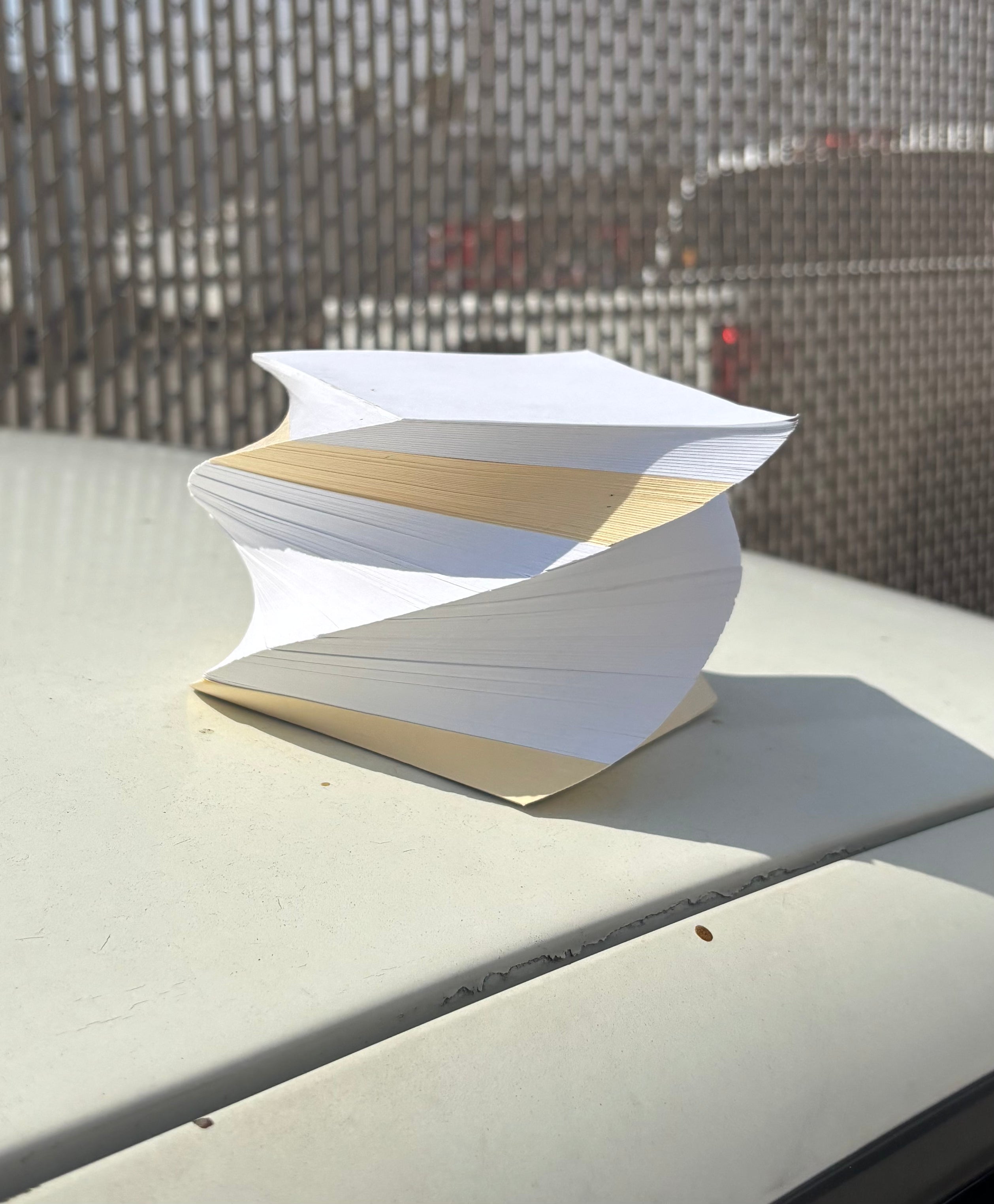 White and Ecru Spiral Pad 3.5"